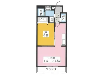 ＪＲ東海道本線 愛野駅(静岡) 徒歩3分 4階建 築19年(1LDK/2階)の間取り写真