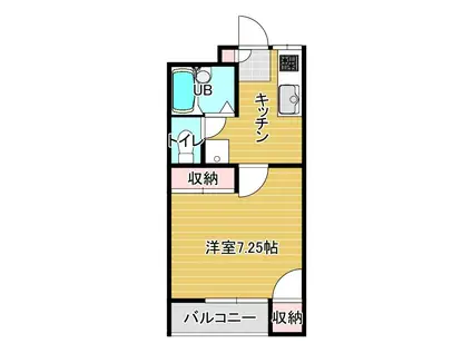 ハイツラベンダー金子(1K/2階)の間取り写真