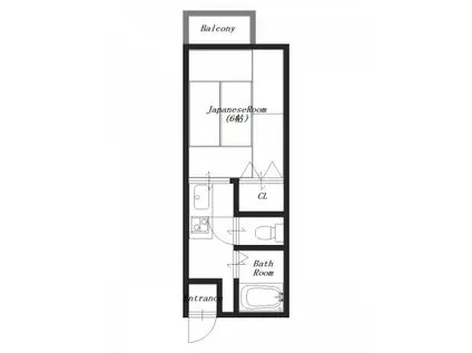 モア・イーストⅢ(1K/1階)の間取り写真