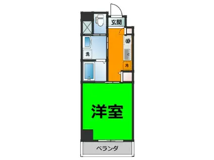 ワイズタワー新栄(1K/3階)の間取り写真