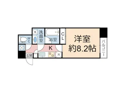 RESIDENCE SHINO(1K/5階)の間取り写真