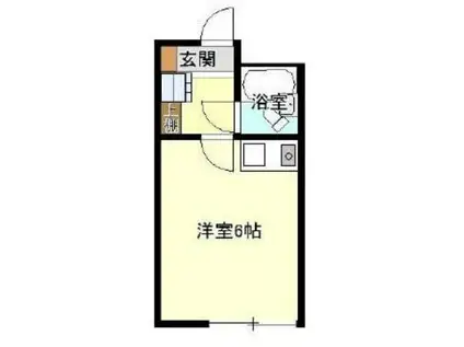 ハイツ サンマリーナ(ワンルーム/1階)の間取り写真