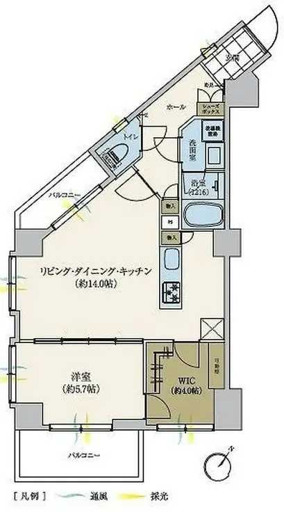 シャルムコート東日本橋 3階階 間取り