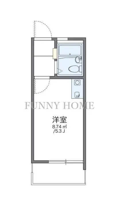 レオパレス祐天寺 2階階 間取り