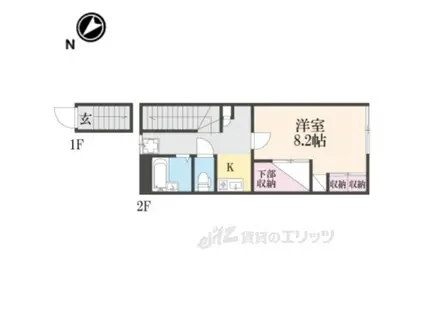 レオパレスSHOW(1K/1階)の間取り写真