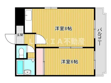 COSMO蓮井(1LDK/3階)の間取り写真