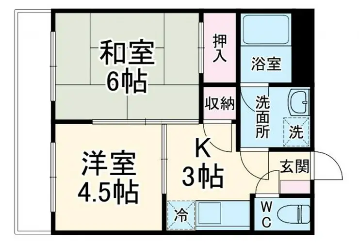 リッシェル天沼 2階階 間取り