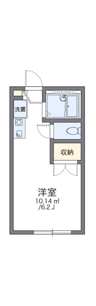レオパレス江坂(1K/2階)の間取り写真