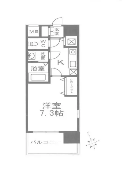 アーバイルプライムイースト 7階階 間取り