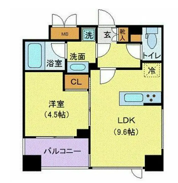 メゾンビスタ渋谷宇田川 5階階 間取り