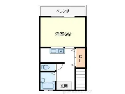 サクラハウスII(1K/1階)の間取り写真