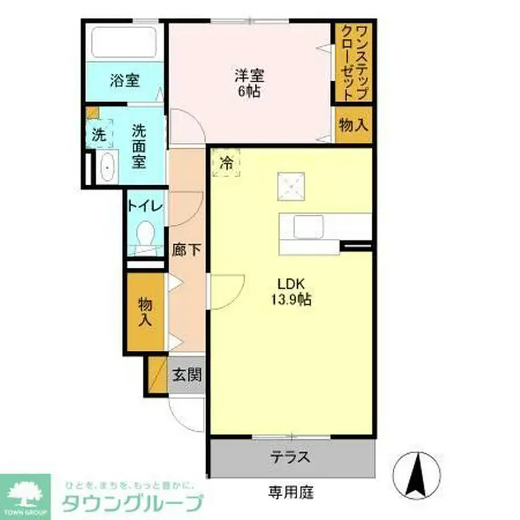 ハニービレッジIII 1階階 間取り