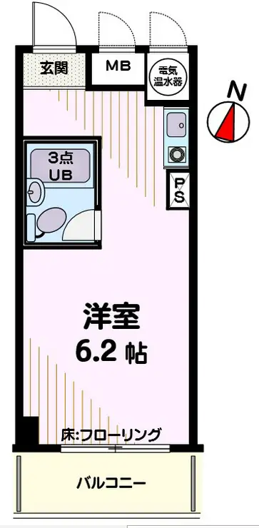 ロイヤルプラザ常盤 3階階 間取り