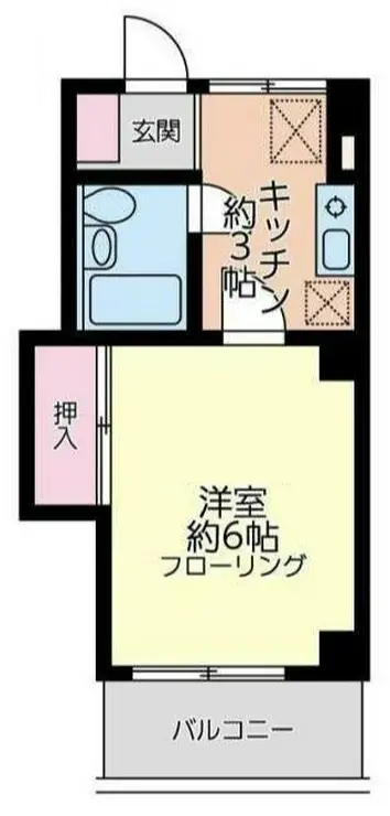 ユナイト寛政ローレライの杜 3階階 間取り