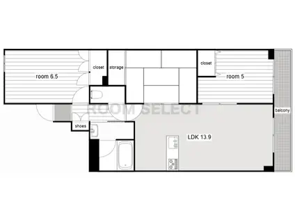 宝マンショングランスクエア名駅(3LDK/8階)の間取り写真