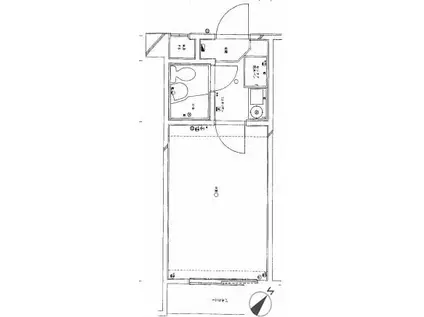 マスターズ南雪谷(1K/2階)の間取り写真