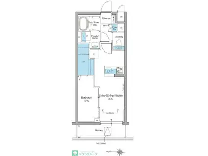 ルフォンリヴェント杉並永福(1LDK/2階)の間取り写真