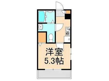 メルディア梅島III(1K/3階)の間取り写真