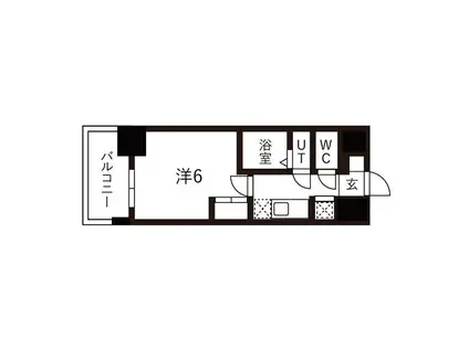 ワールドアイ大阪城イーストIII(1K/10階)の間取り写真