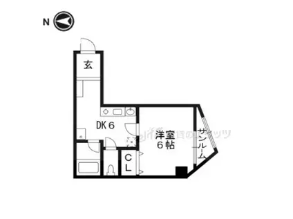 千里ハウジングSHII(1DK/3階)の間取り写真