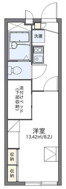 レオパレスハイムサンコウヤ(1K/2階)の間取り写真