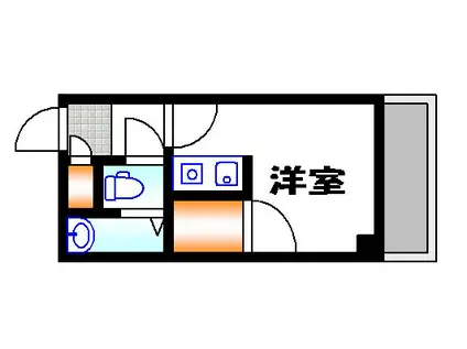 フレスコ京橋(ワンルーム/5階)の間取り写真