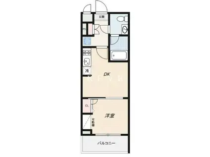 アーバンパーク品川豊町(1DK/1階)の間取り写真