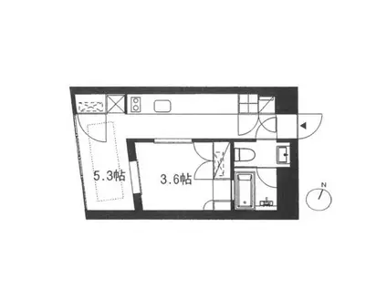 ・ トレフォルム・(1DK/2階)の間取り写真