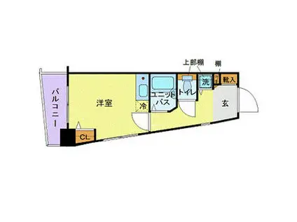 フェニックス練馬(ワンルーム/11階)の間取り写真