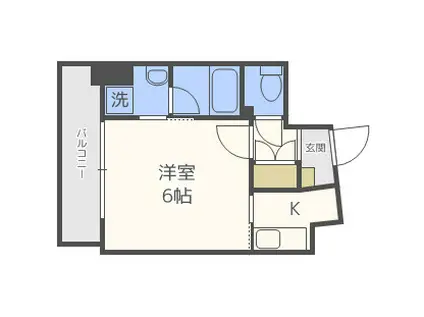 LUCE SHINFUKUSHIMA(1K/9階)の間取り写真