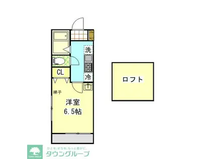 ラコリーヌ生田(1K/2階)の間取り写真