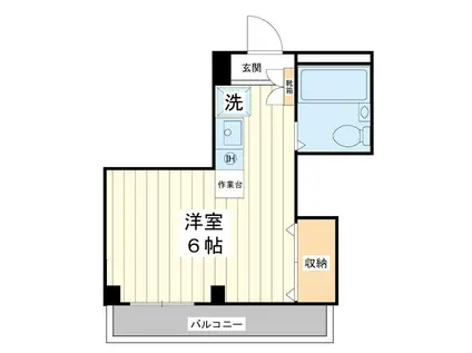 オーガスタ14(ワンルーム/4階)の間取り写真