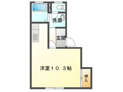 フレグランスKOYO(ワンルーム/1階)の間取り写真