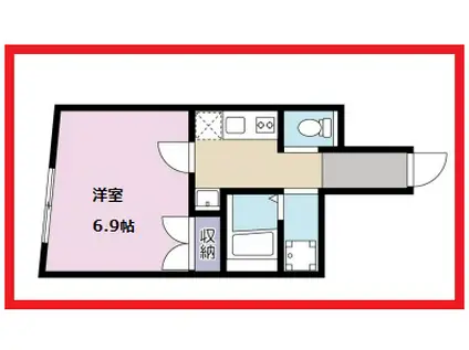アールエムオー(1K/1階)の間取り写真