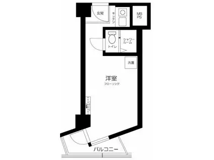インペリアルお茶の水(ワンルーム/3階)の間取り写真