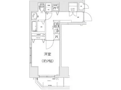 ドルチェYOKOHAMA関内(1K/4階)の間取り写真