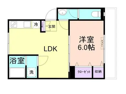 マンション有田(1LDK/3階)の間取り写真