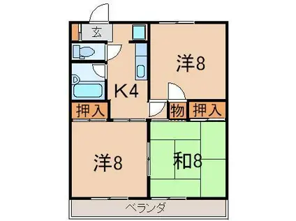 カーサプリマヴェラ(3K/3階)の間取り写真