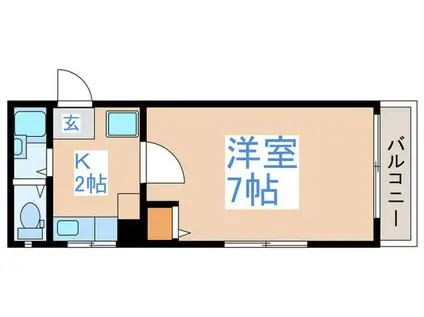 近江ビル(1K/5階)の間取り写真