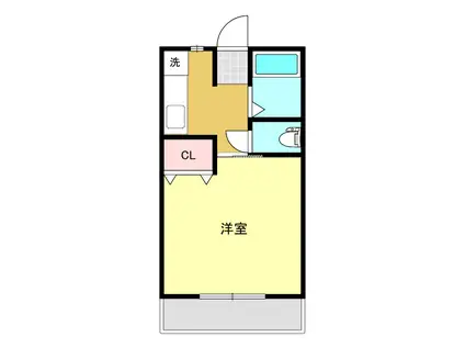 グリーンハウス壱番館(1K/1階)の間取り写真