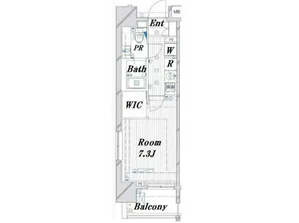 ル・リオン豊洲ウォーターフロント(1K/9階)の間取り写真