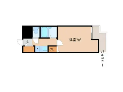 メゾン大和5号館(1K/5階)の間取り写真