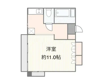 スタイリスト・コーポラス(1K/3階)の間取り写真