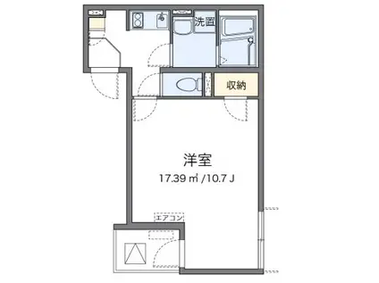 レオネクストシルビー赤坂(ワンルーム/3階)の間取り写真