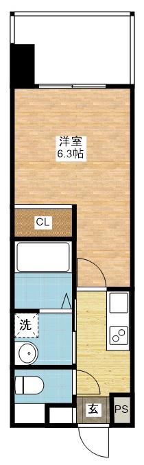 MODERN PALAZZO 矢上VIALE(1K/9階)の間取り写真