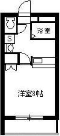 アミューズ鴨池(1K/4階)の間取り写真