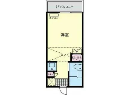メゾンドリーム(ワンルーム/1階)の間取り写真