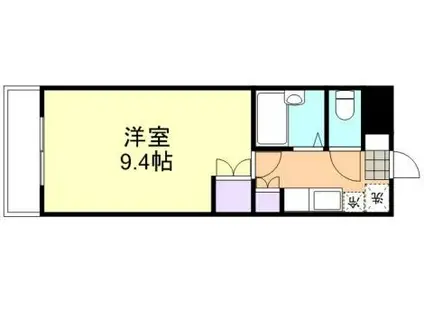 倉敷ライフ・キャンパスC棟(1K/3階)の間取り写真