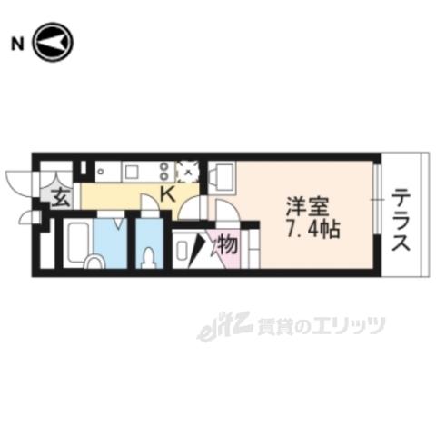 レオパレスAYOKA(1K/1階)の間取り写真