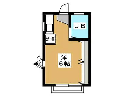 ミエールK(ワンルーム/1階)の間取り写真